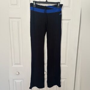 Fila Black Flare Leggings with Blue Detail